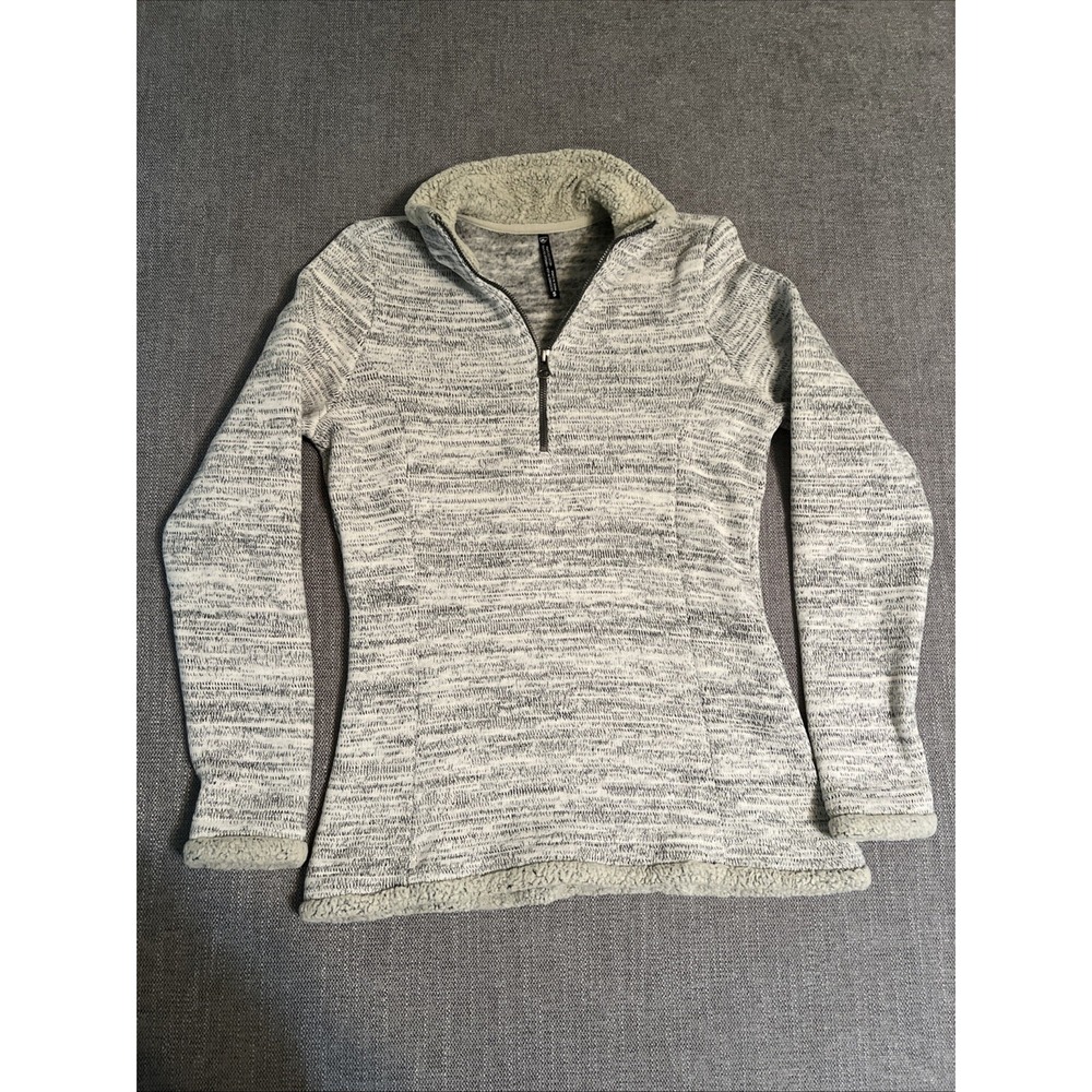 KUHL ASCENDYR 1/4 Half Zip Fleece Pullover Sweater Jacket Ash Gray Womens‎ S